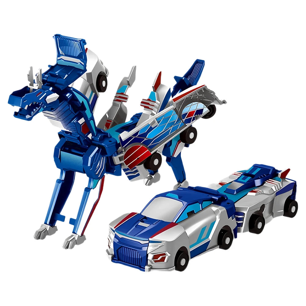 2 in 1 Transforming Unicorn Car Toy Magnetic Pegasus Unicorn Action Figure Vehicle