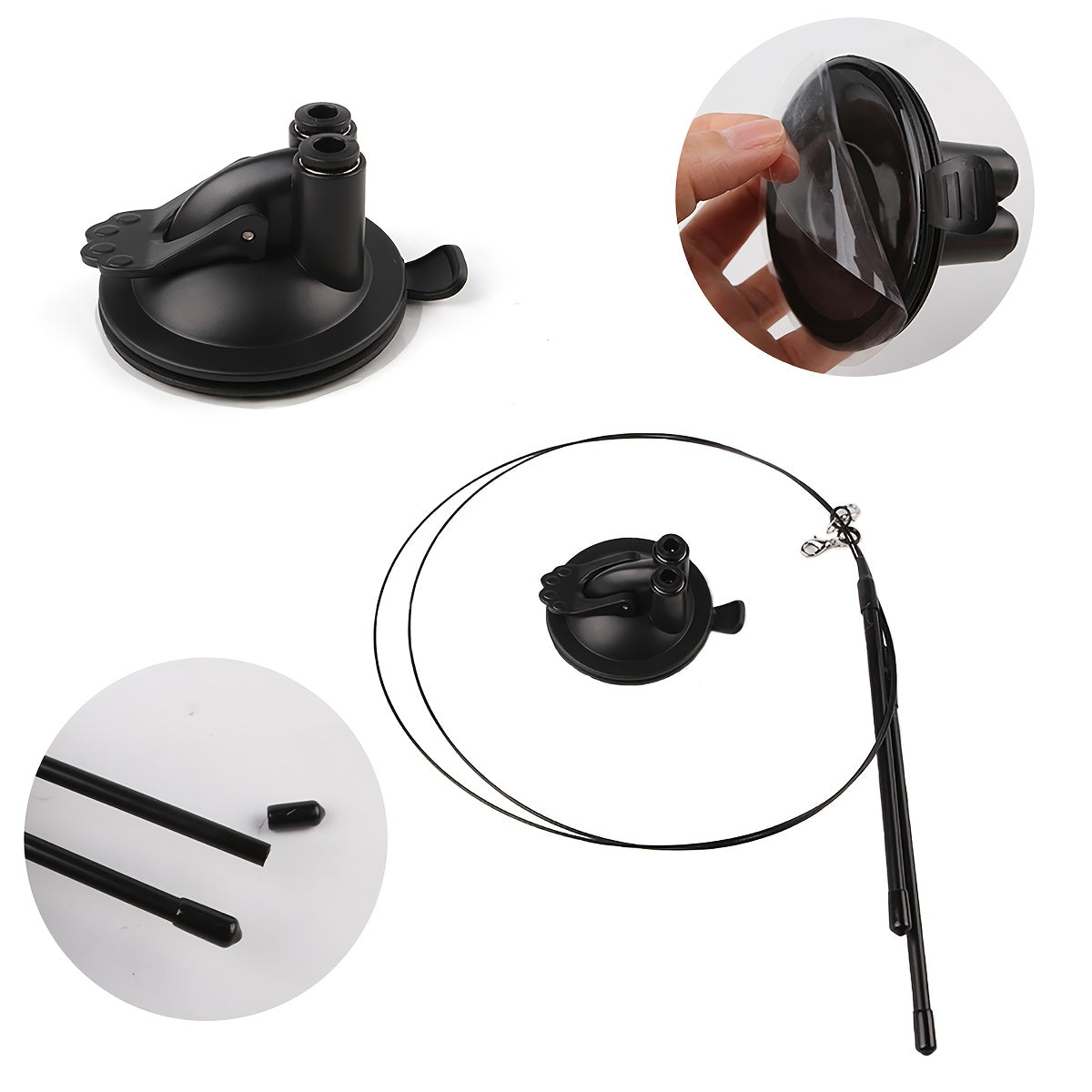 Interactive Cat Teasing Stick With Double Rod