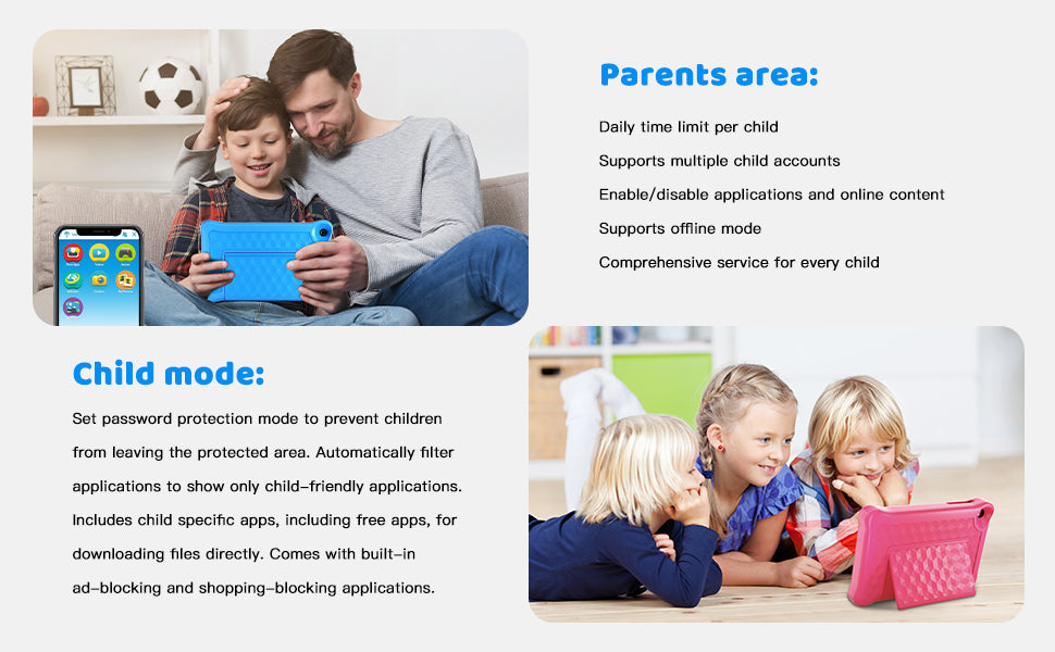 AEEZO-US TK801 Kid-Friendly Tablet With 2GB RAM 32GB ROM