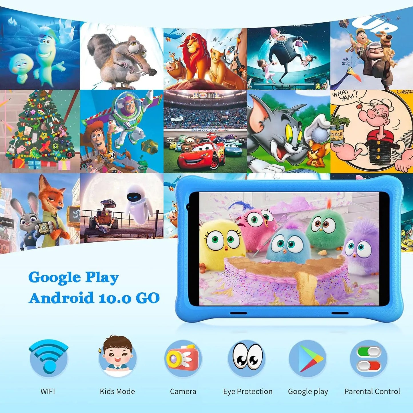AEEZO-US TK801 Kid-Friendly Tablet With 2GB RAM 32GB ROM