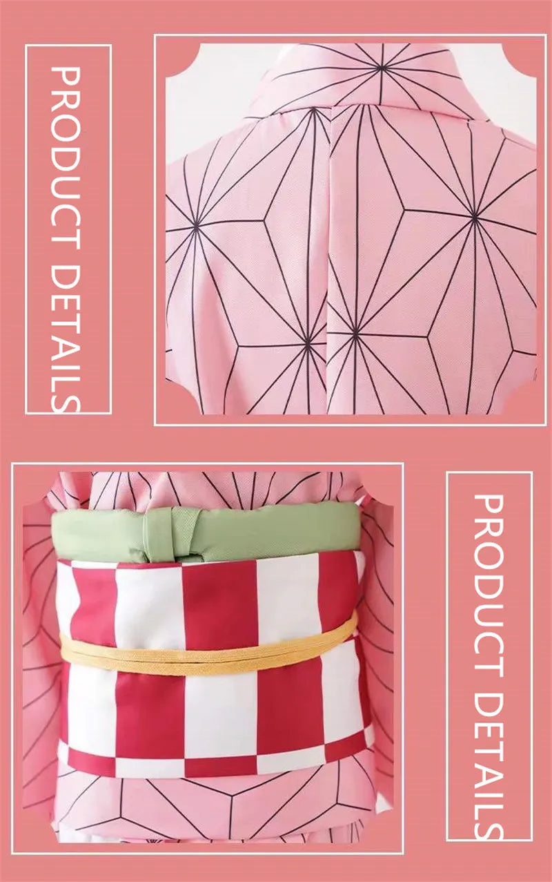 HMCNCN Demon Slayer Shinobu Cosplay Wig Costume Outfit