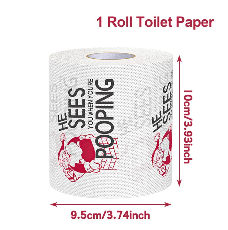 Christmas Toilet Paper Roll Xmas Decor Napkin Kit Set