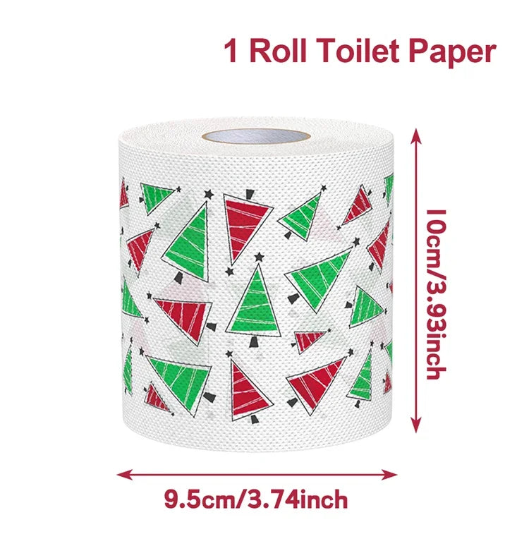 Christmas Toilet Paper Roll Xmas Decor Napkin Kit Set