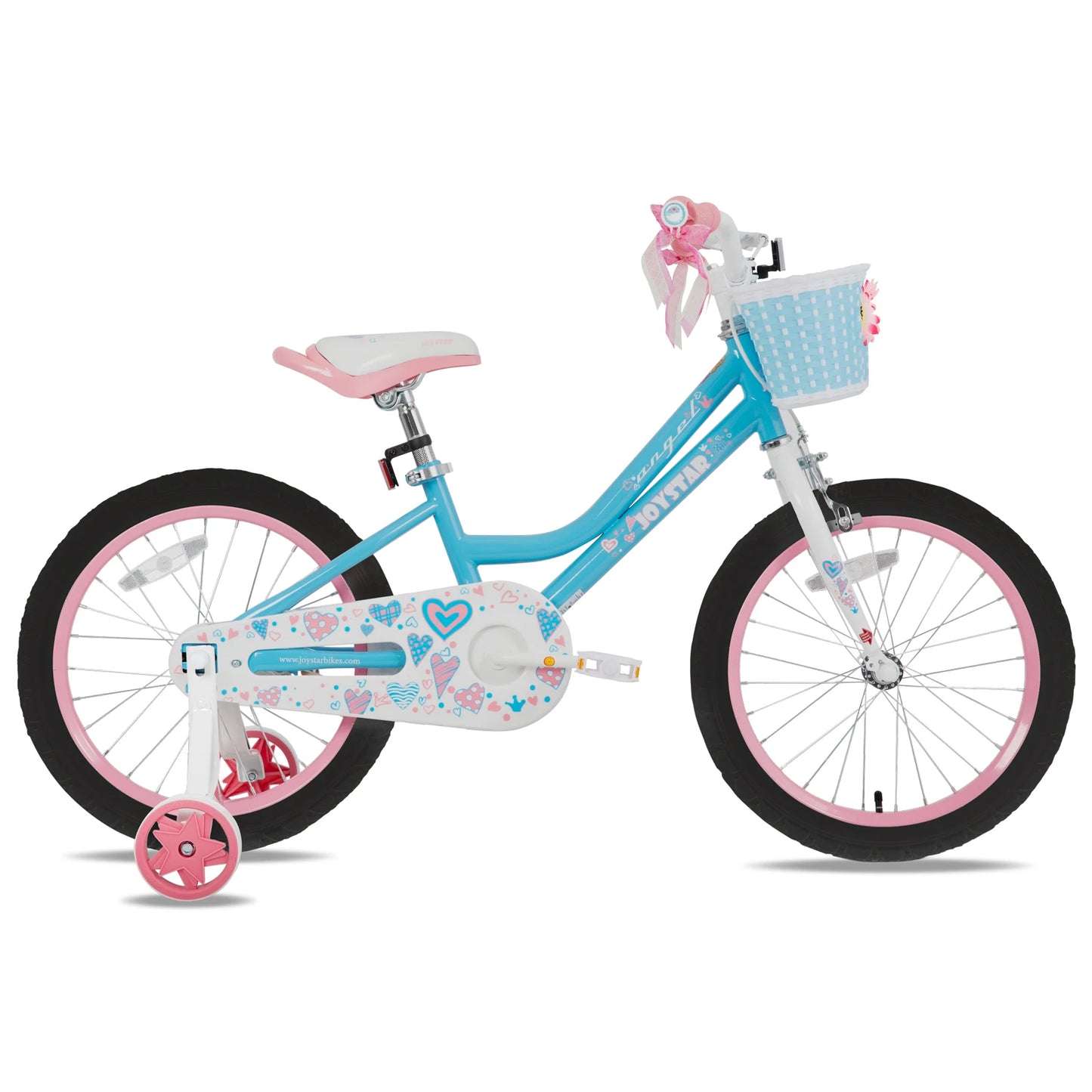 JOYSTAR Kids Bike with Training Wheels and Basket
