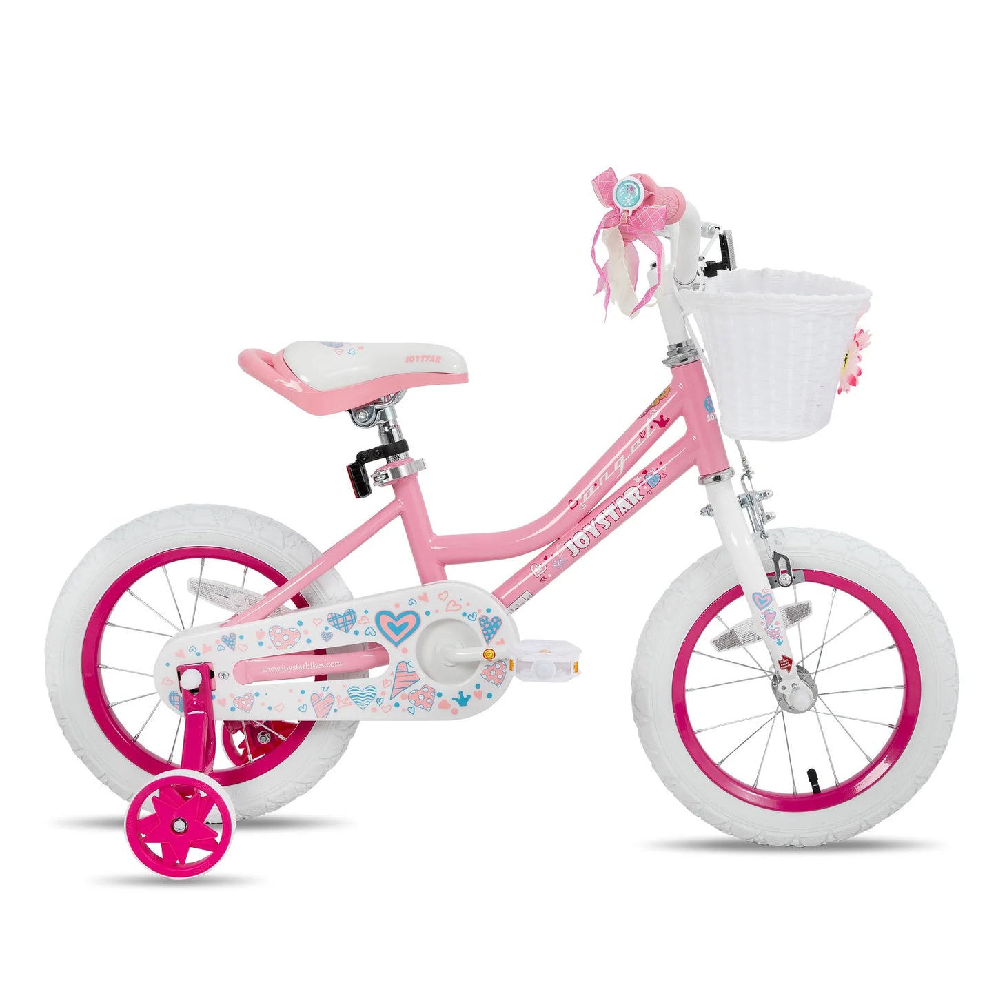 Joystar Angel Kids Bike With Training Wheels And Basket