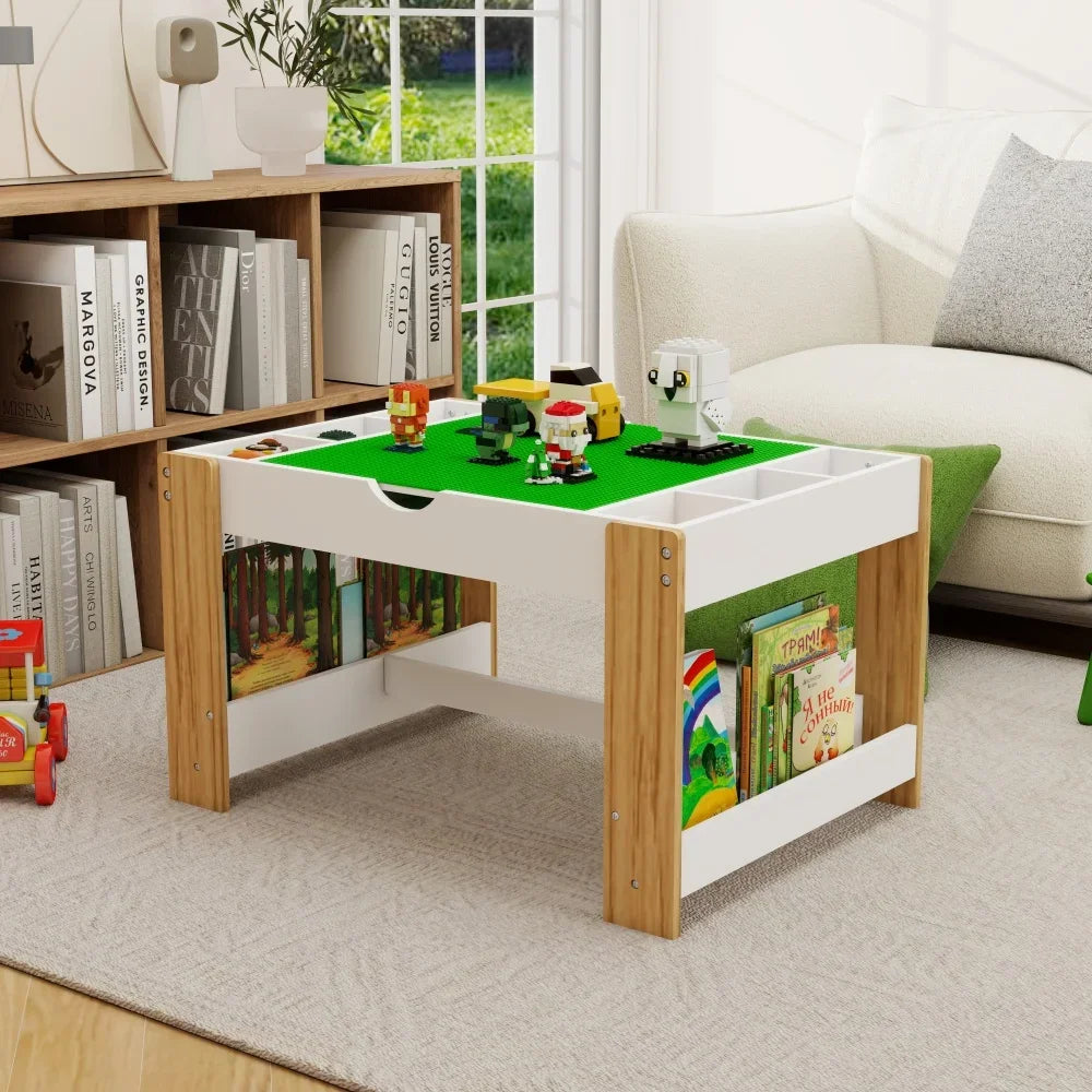 Hign-concerned Kids 2 In 1 Educational Table Chairs Set