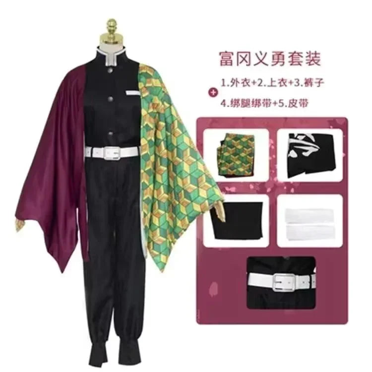 HMCNCN Demon Slayer Shinobu Cosplay Wig Costume Outfit