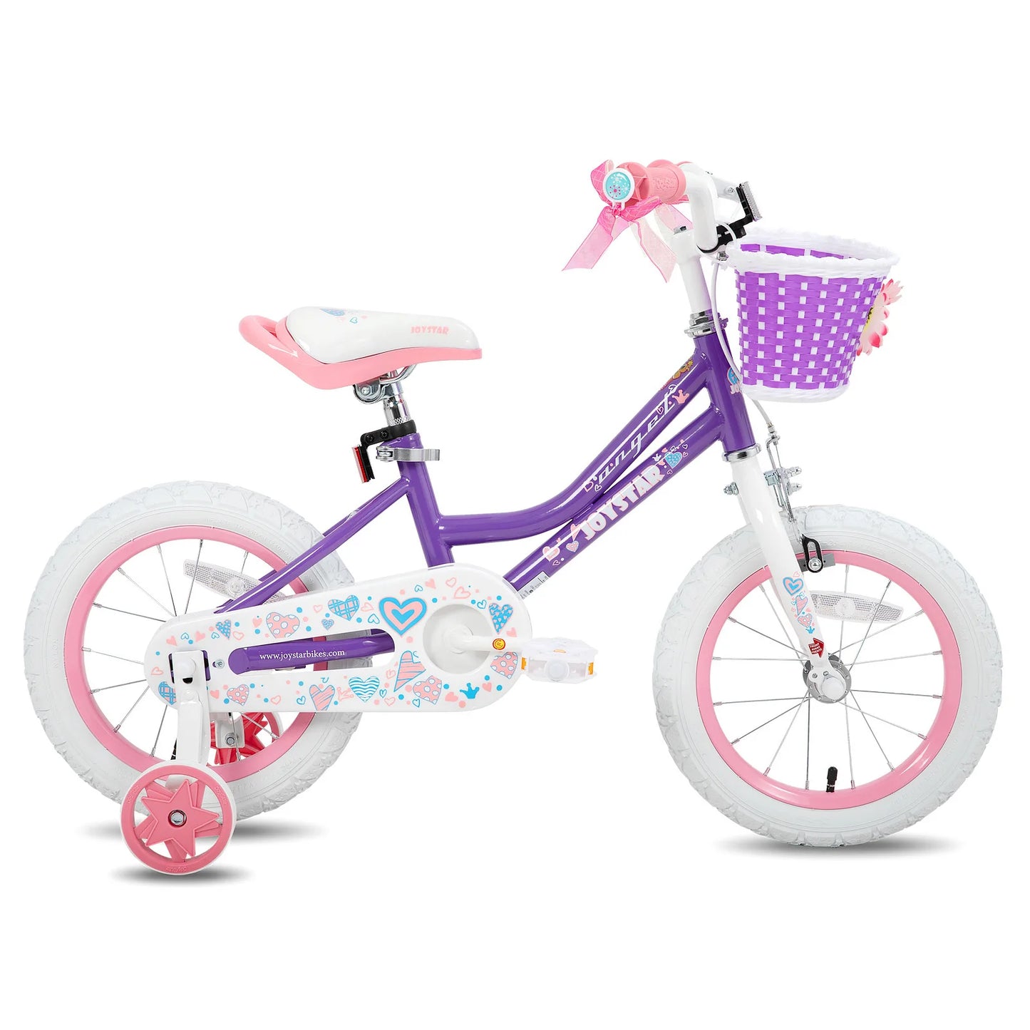 JOYSTAR Kids Bike with Training Wheels and Basket