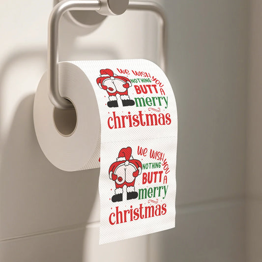 Christmas Toilet Paper Roll Xmas Decor Napkin Kit Set