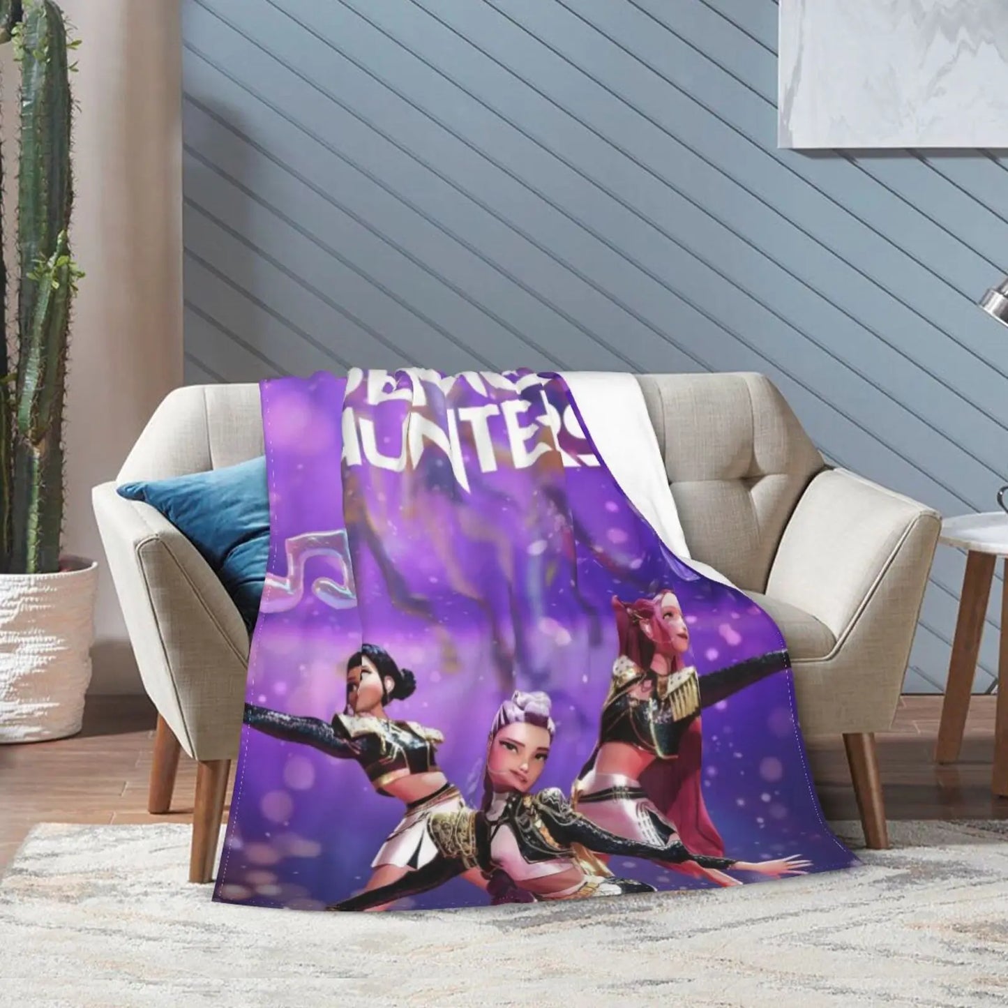 Guangdong K Pop Demon Hunters Tiger Blanket Plush Throw