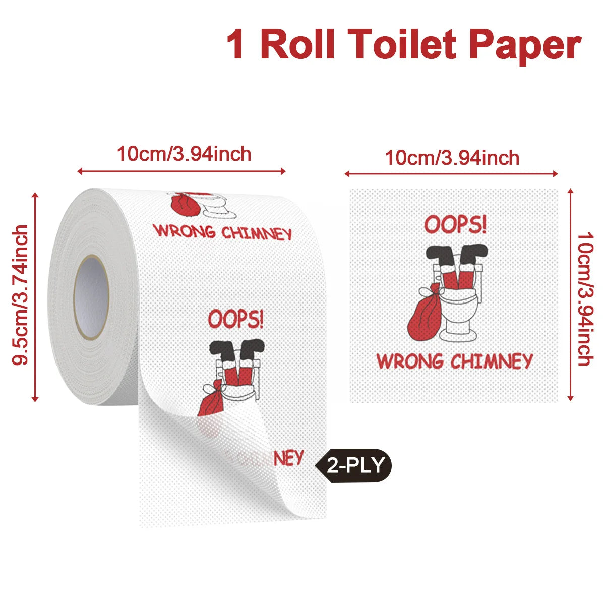 Christmas Toilet Paper Roll Xmas Decor Napkin Kit Set