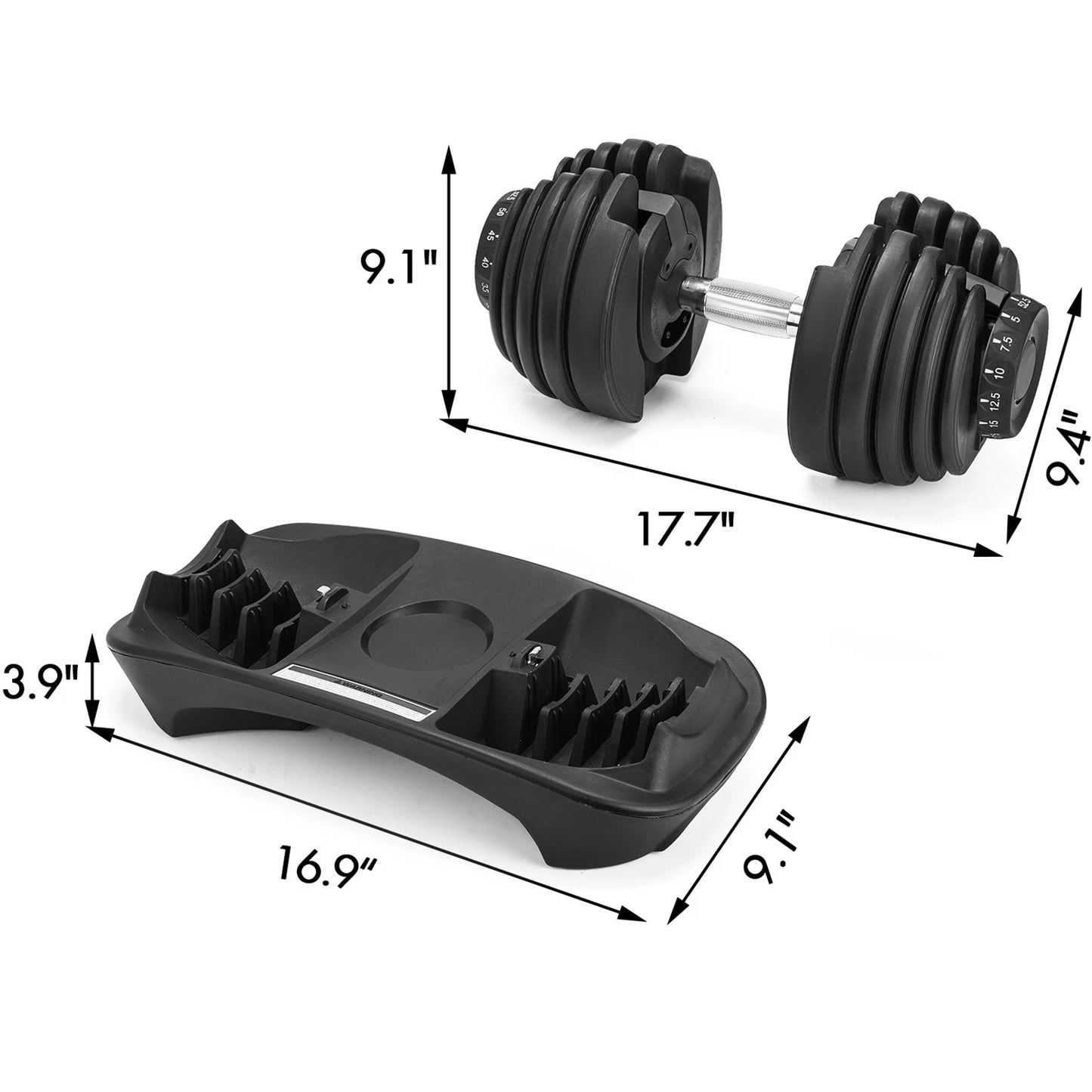 Sihao Adjustable Dumbbell 24/40 KG Fitness Equipment Training