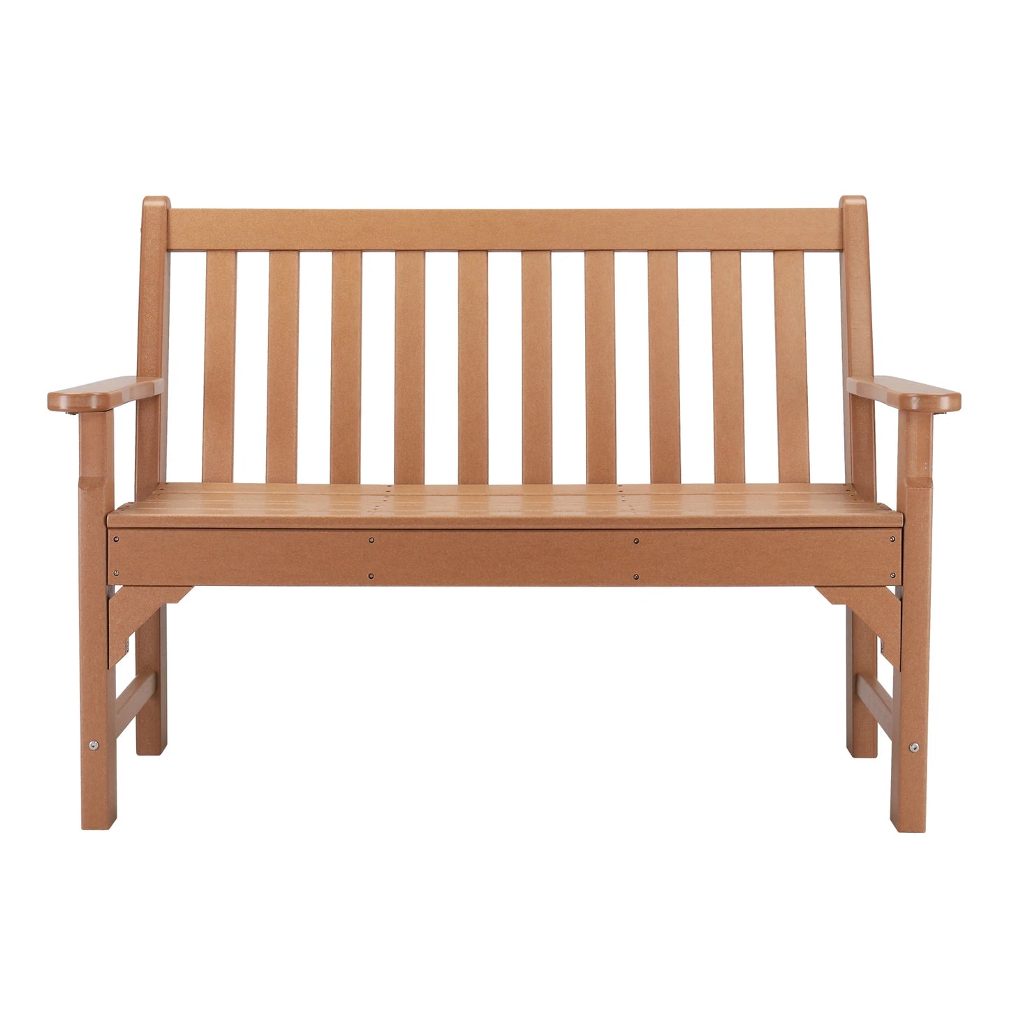 General Outdoor HDPE Bench Minimalist Modern Backrest