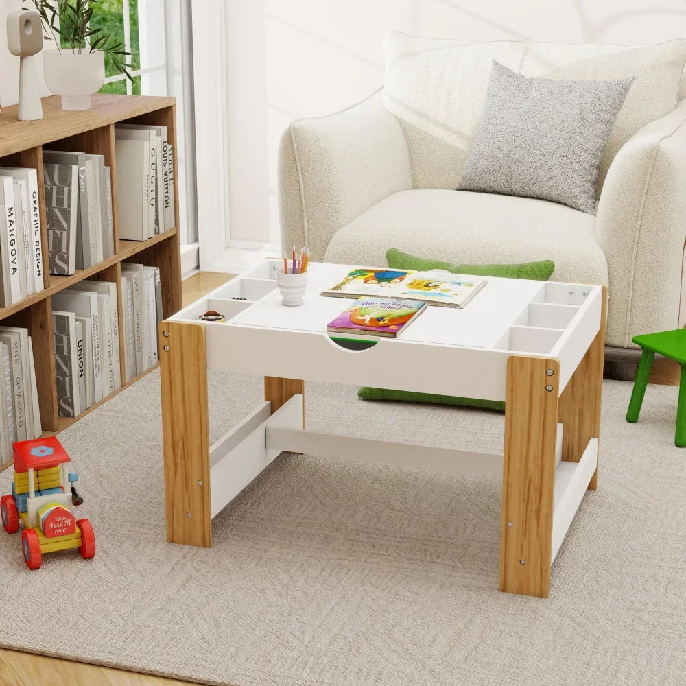 Hign-concerned Kids 2 In 1 Educational Table Chairs Set