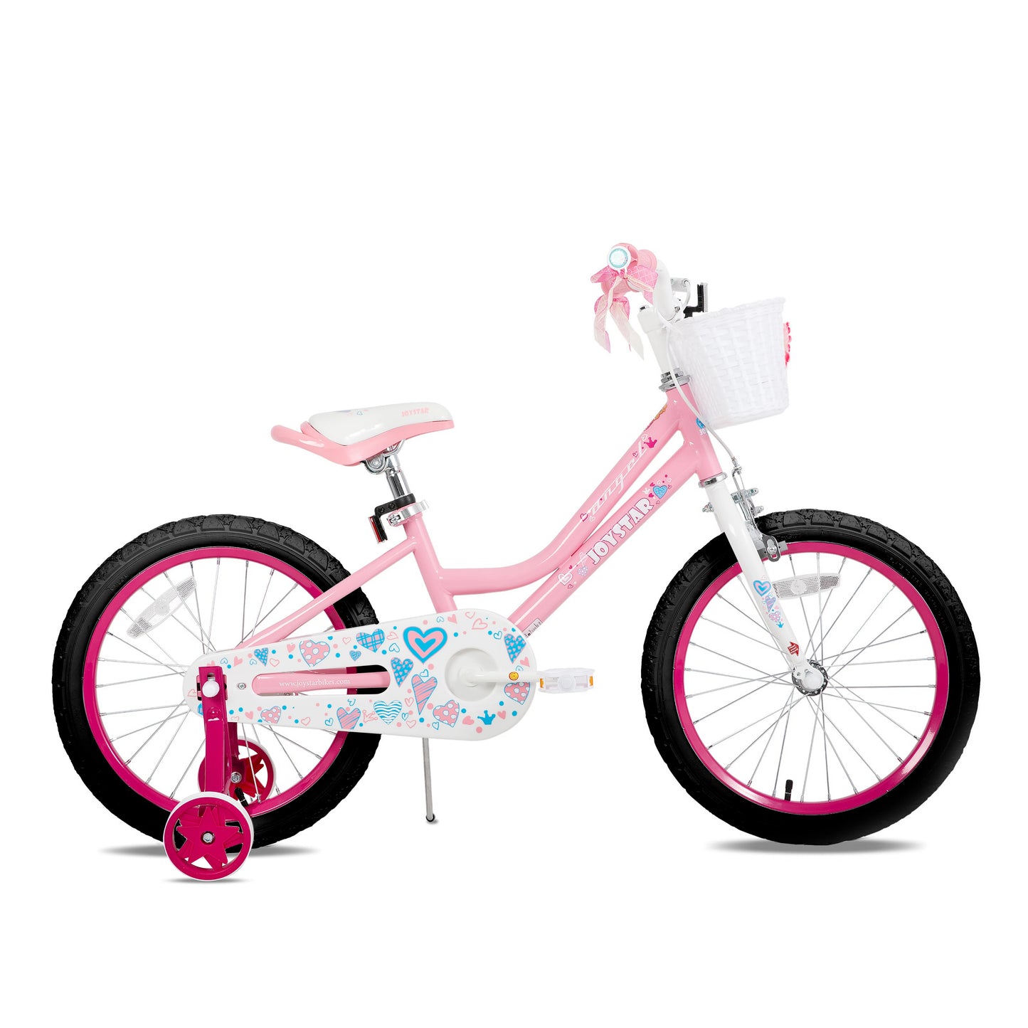 Joystar Angel Kids Bike With Training Wheels And Basket