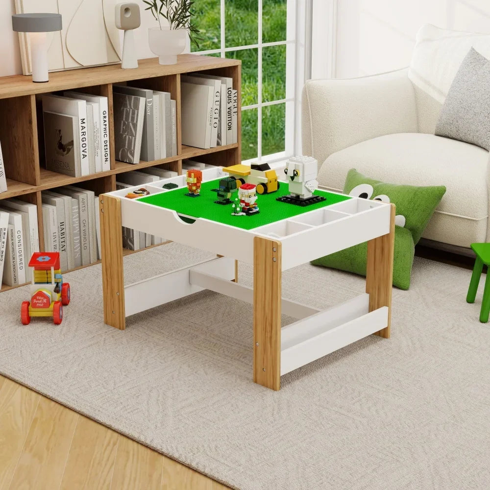 Hign-concerned Kids 2 In 1 Educational Table Chairs Set
