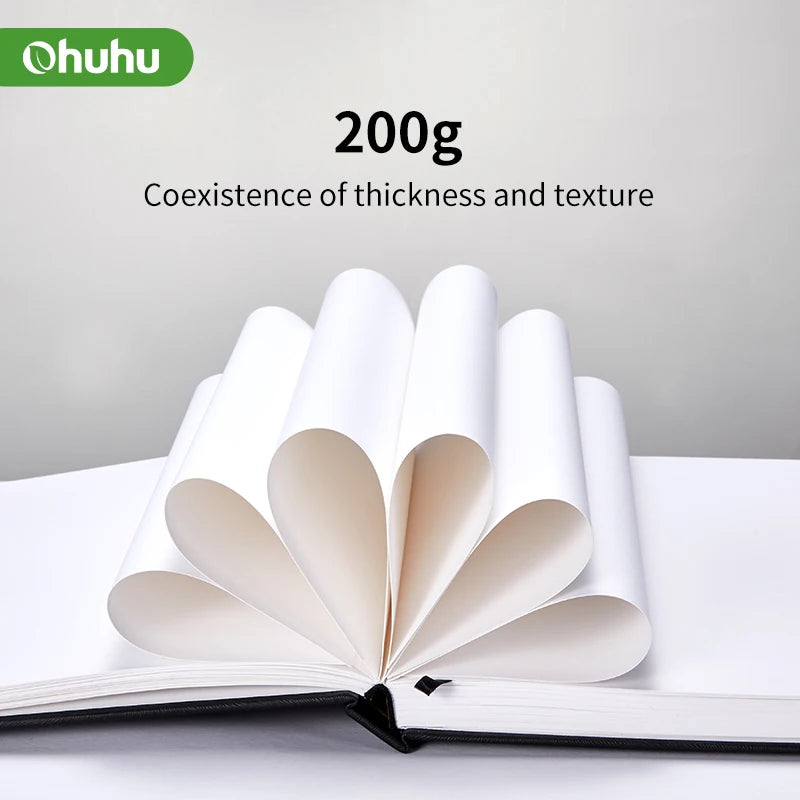 Ohuhu Marker Pads Art Sketchbook Hardcover Notebook for Students Painting Drawing Watercolor Graffiti School Supplies