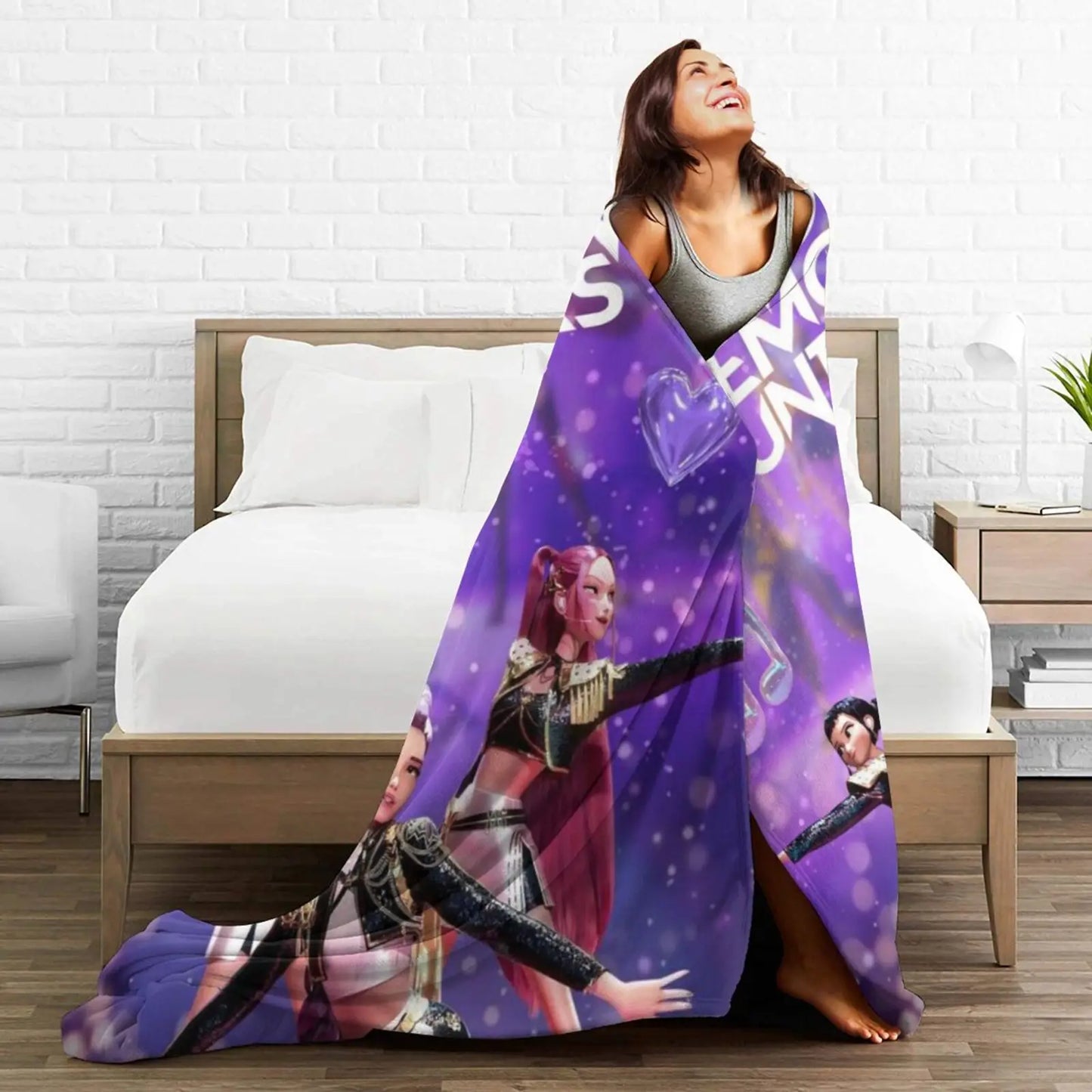 Guangdong K Pop Demon Hunters Tiger Blanket Plush Throw