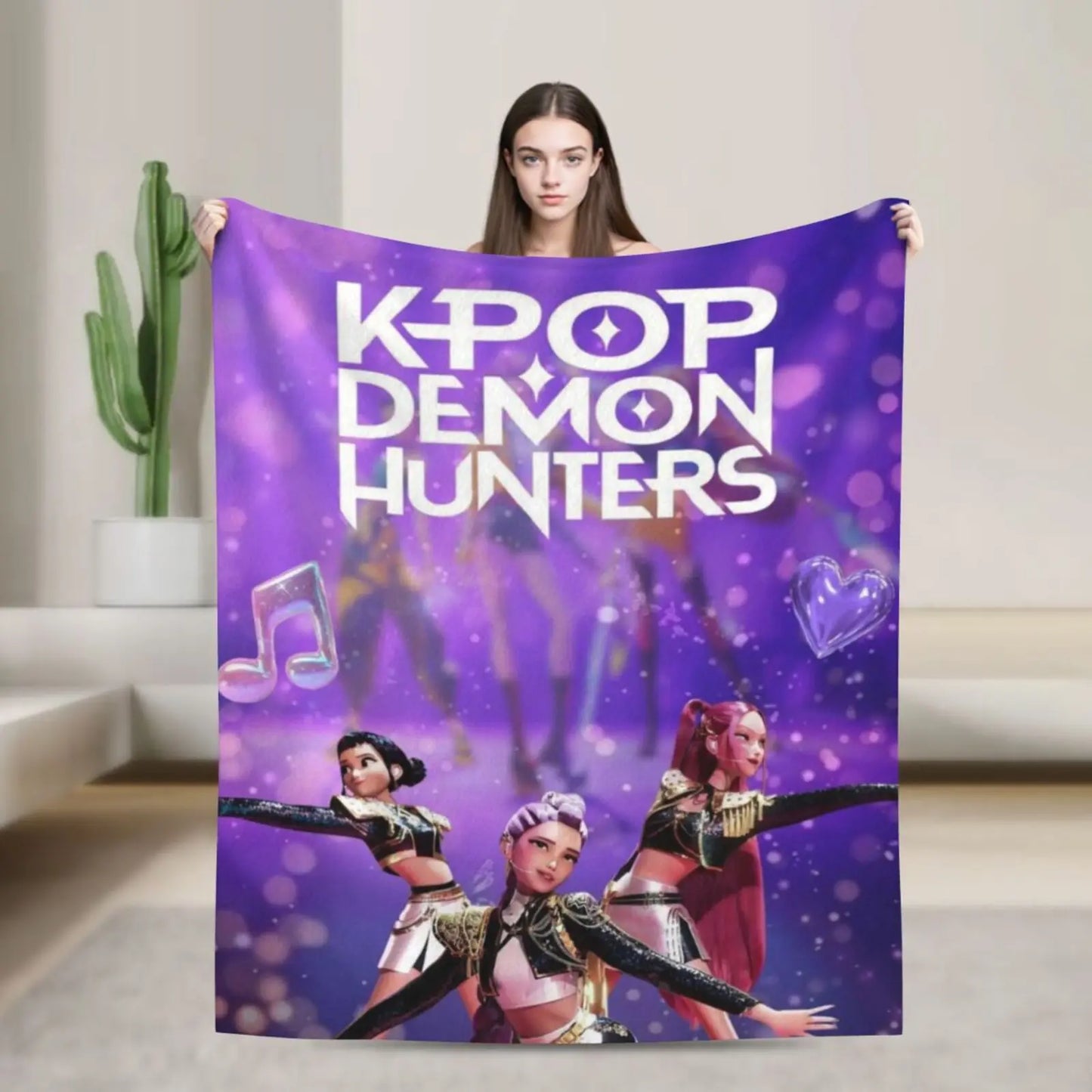 Guangdong K Pop Demon Hunters Tiger Blanket Plush Throw