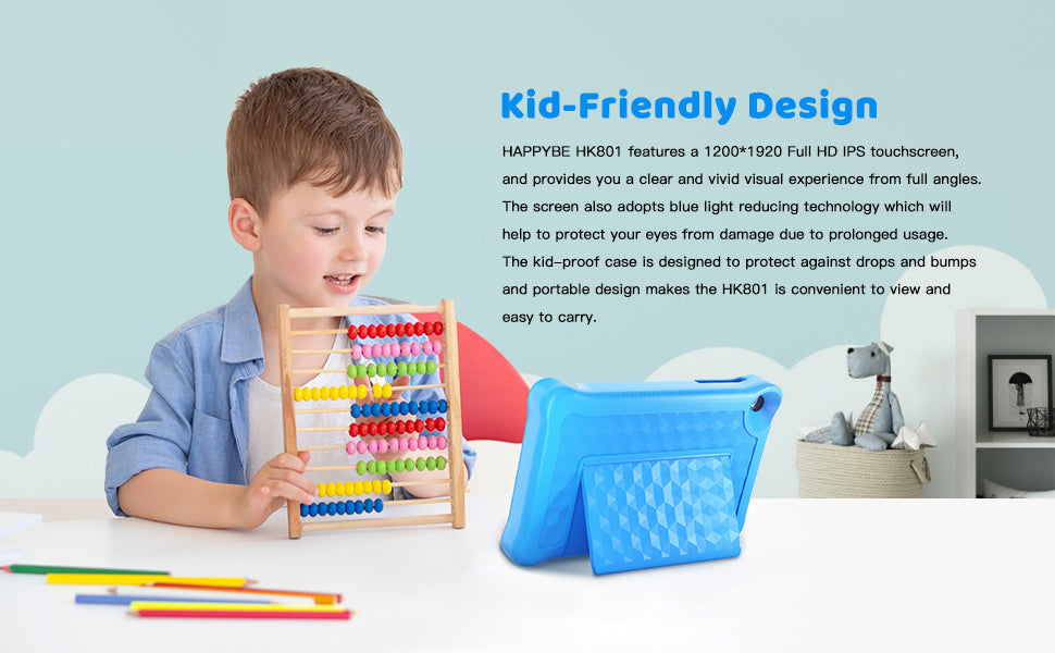 AEEZO-US TK801 Kid-Friendly Tablet With 2GB RAM 32GB ROM